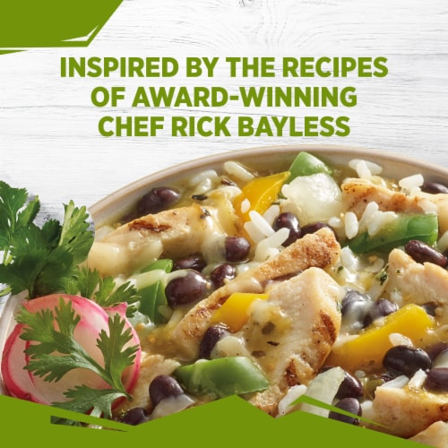 Frontera Chicken Verde Burrito Bowl Frozen Meal Perspective: top