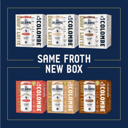 La Colombe® Triple Draft Latte Cold Brew Cans Perspective: top