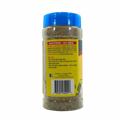 Mrs. Dash Garlic and Herb (10 Ounce) Perspective: top