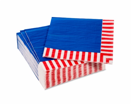 American Greetings Patriotic Paper Napkins Perspective: top