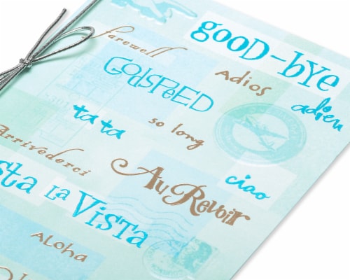 American Greetings New Beginnings Card (Congratulations Goodbye) Perspective: top