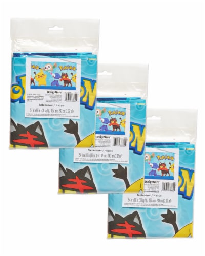 American Greetings Pokemon Plastic Table Covers Perspective: top