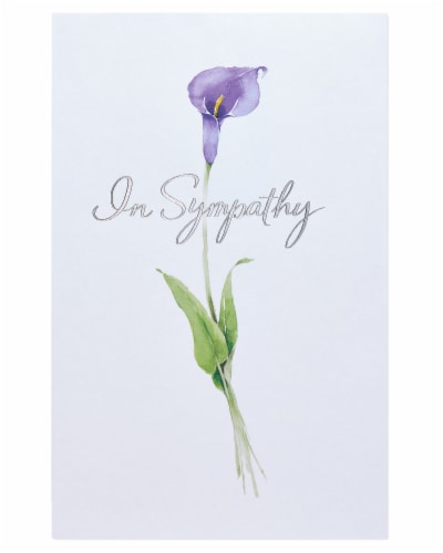 American Greetings #41 Sympathy Card (Flower) Perspective: top