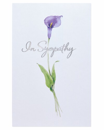American Greetings #41 Sympathy Card (Flower) Perspective: top