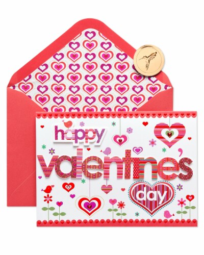 Papyrus Valentine’s Day Card (Thinking of You) Perspective: top