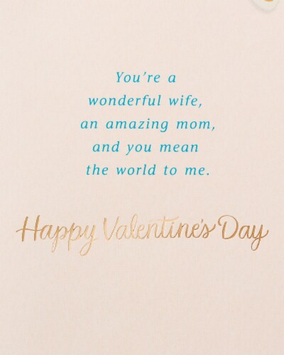 American Greetings #64 Valentine's Day Card for Wife (Butterflies) Perspective: top