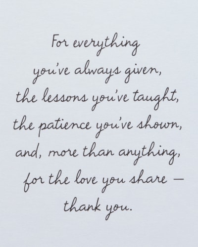 American Greetings #23 Birthday Card for Mom (Grateful) Perspective: top