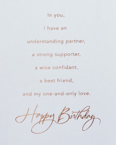 American Greetings #26 Birthday Card for Husband (Celebrate) Perspective: top