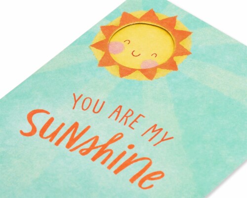 American Greetings #56 Thinking of You Card (Sun and Daisy) Perspective: top