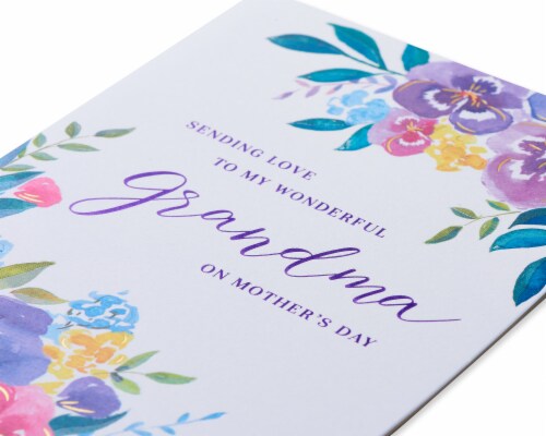 Papyrus Mother's Day Card for Grandma (Sending Love) Perspective: top