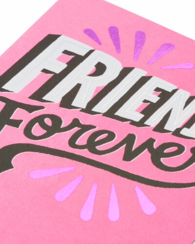 American Greetings Friends Forever Valentine’s Day Card with Foil Perspective: top
