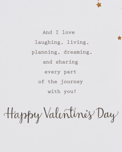 American Greetings Valentine’s Day Card for Husband (Starry) Perspective: top