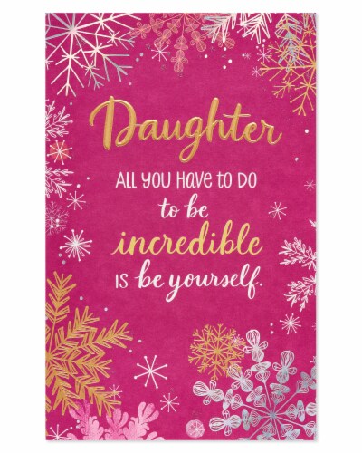 American Greetings #60 Christmas Card for Daughter (Incredible) Perspective: top