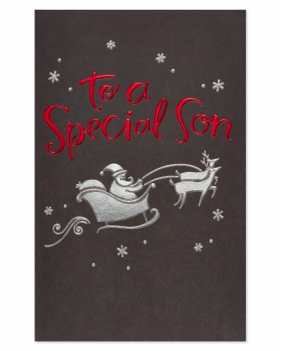 American Greetings #59 Christmas Card For Son (Family is Love) Perspective: top