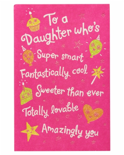 American Greetings Birthday Card for Daughter (Better and Better Every Year) Perspective: top