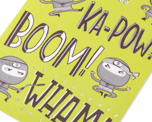 American Greetings #19 Birthday Card for Kid (Ninja) Perspective: top