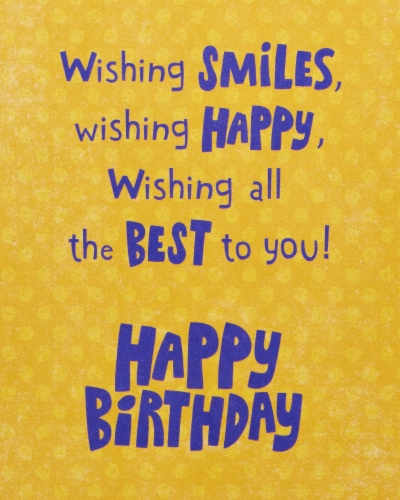 Amercan Greetings #59 Birthday Card (Sweet Birthday Wishes) Perspective: top