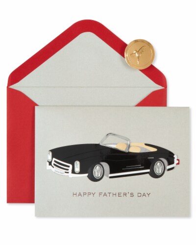 Papyrus Father's Day Card (Classic Car) Perspective: top
