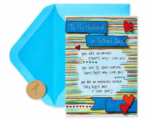 Papyrus Father's Day Card for Husband (Why I Love You) Perspective: top