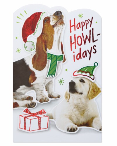 American Greetings Christmas Card (Happy Howl-idays) Perspective: top