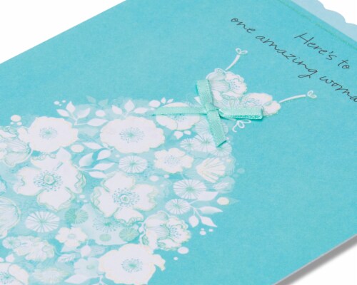 American Greetings Bridal Shower Card (Amazing Woman) Perspective: top
