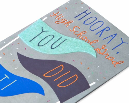 American Greetings High School Graduation Greeting Card (Hooray) Perspective: top