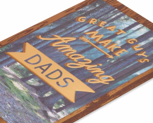 American Greetings #64 Father's Day Card (Amazing Dad) Perspective: top