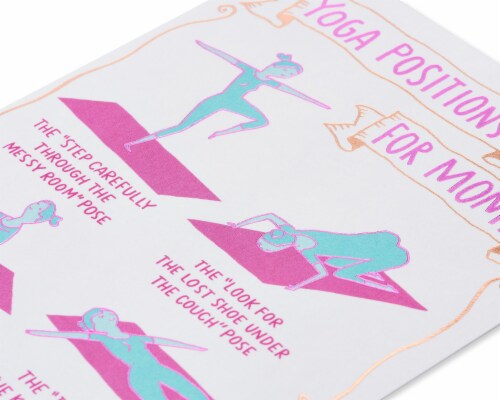 American Greetings Mother's Day Card (Yoga) Perspective: top