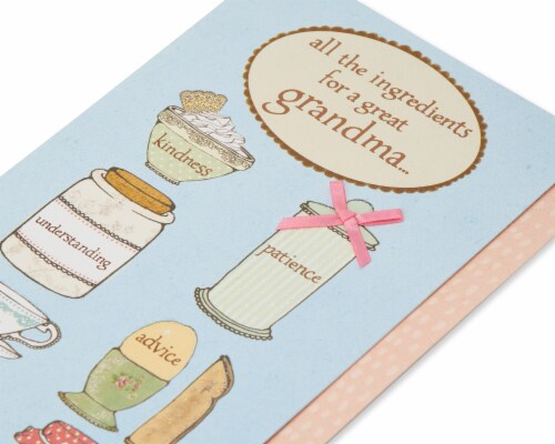 American Greetings Mother's Day Card for Grandma (Ingredients) Perspective: top