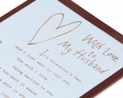 American Greetings Valentine's Day Card for Husband (Parenthood) Perspective: top