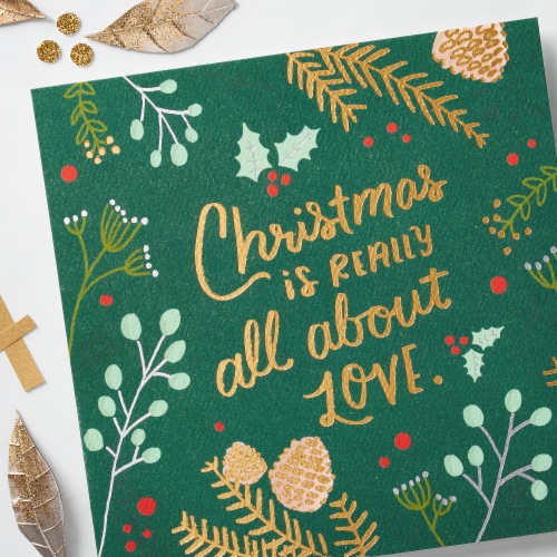 American Greetings Christmas Greeting Card (All About Love) Perspective: top