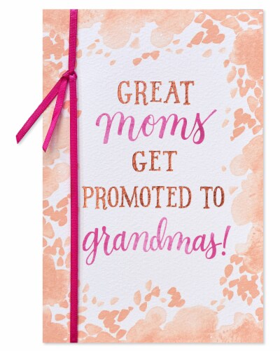 American Greetings Mother's Day Card for Grandma (Watercolor) Perspective: top