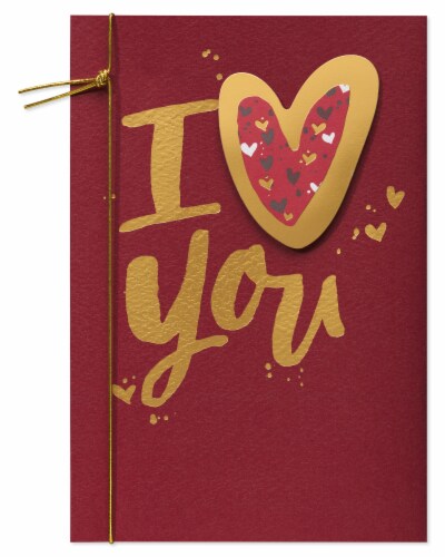 American Greetings Valentine's Day Card (I Heart You) Perspective: top