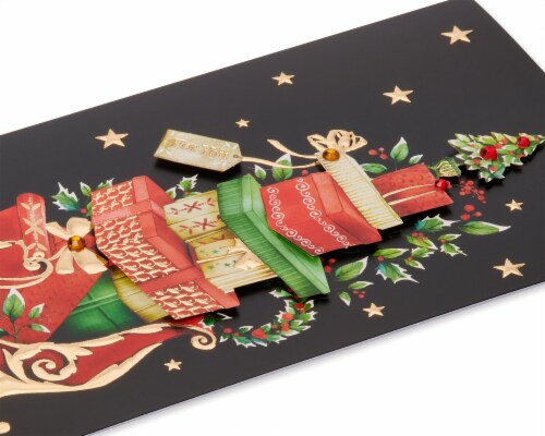 Papyrus #57 Christmas Card (Wonderful Celebration) Perspective: top