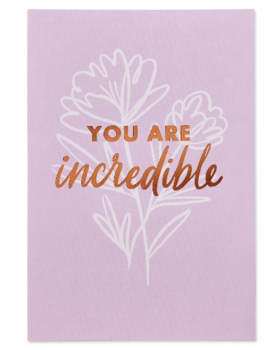 American Greetings #59 Mother's Day Card (Lettering over Flower) Perspective: top
