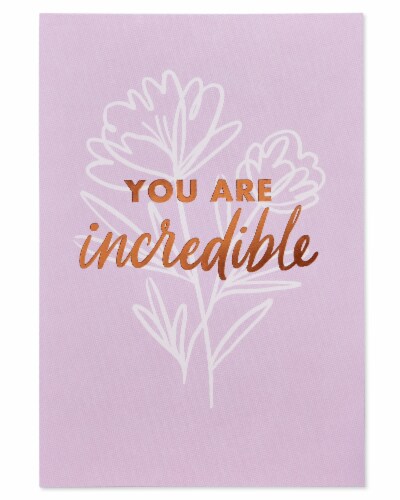American Greetings #59 Mother's Day Card (Lettering over Flower) Perspective: top