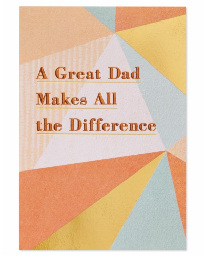 American Greetings Father's Day Card for Father (A Great Dad) Perspective: top