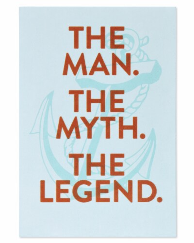 American Greetings #61 Father's Day Card (Anchor) Perspective: top