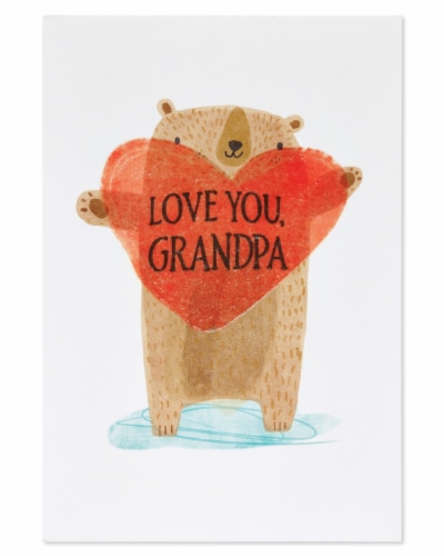 American Greetings #58 Father's Day Card (Love You Grandpa) Perspective: top
