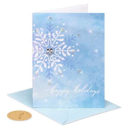 Papyrus Christmas Card #57 (Snowflake) Perspective: top