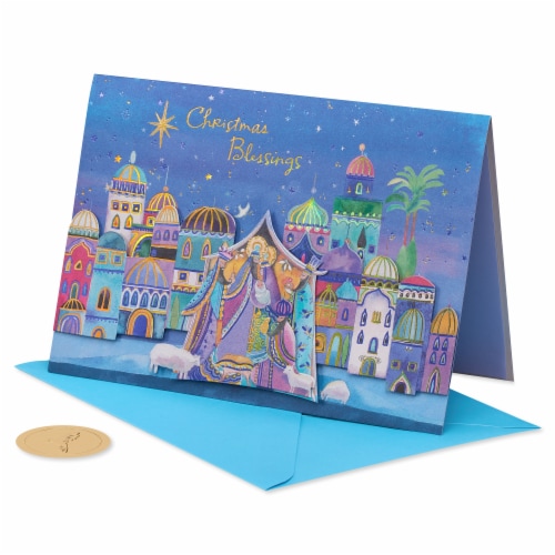 Papyrus Christmas Card #54 (Christmas Blessings) Perspective: top