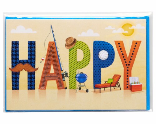 American Greetings Father's Day Card (Happy) Perspective: top