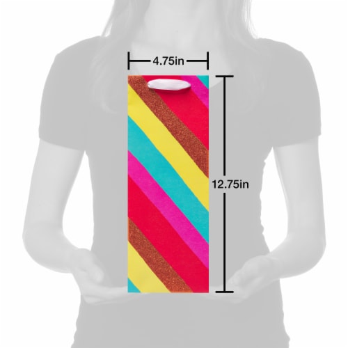 American Greetings Beverage Specialty Bag - Multicolor Stripes (#8) Perspective: top
