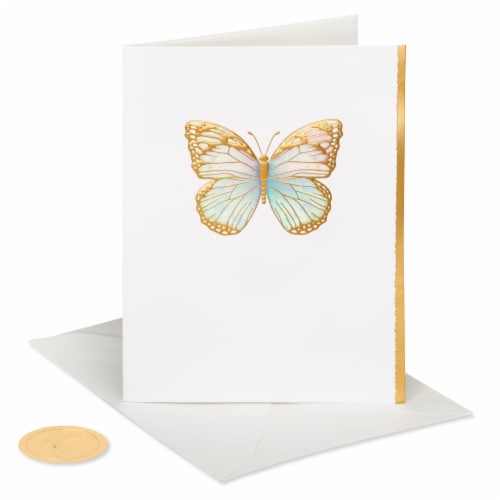 Papyrus Thinking Of You Card #56, Butterfly Perspective: top