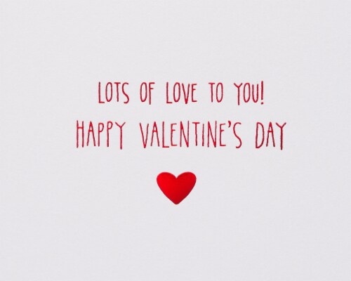 Papyrus Valentine's Day Card #54 (Big Hug) Perspective: top