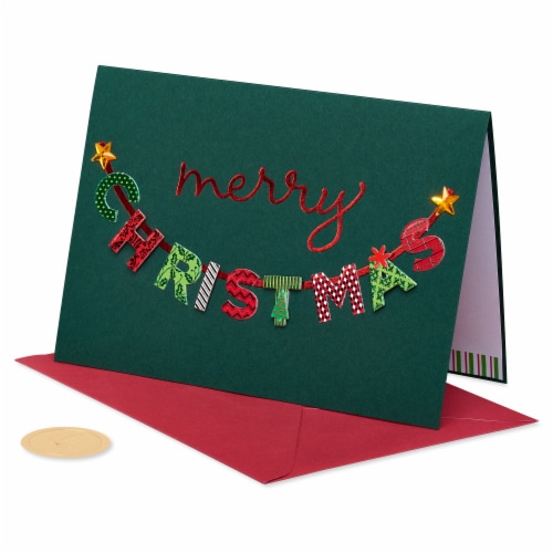 Papyrus #56 Christmas Card (Wishing You a Happy Holiday Season) Perspective: top