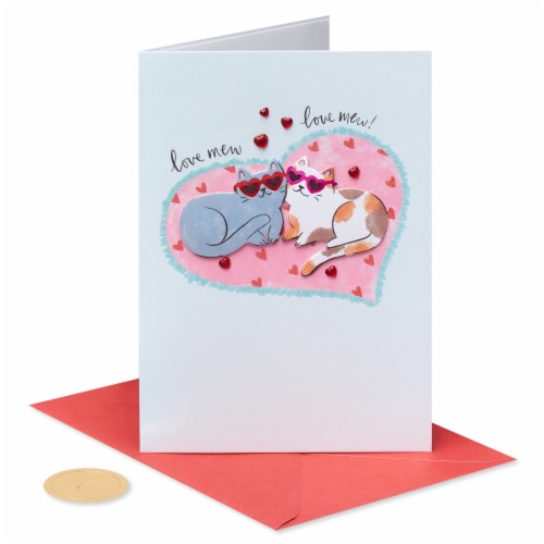 Papyrus Valentine's Day Card #55 (Love Mew!) Perspective: top