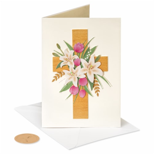 Papyrus Easter Card Religious (God's Blessings) Perspective: top