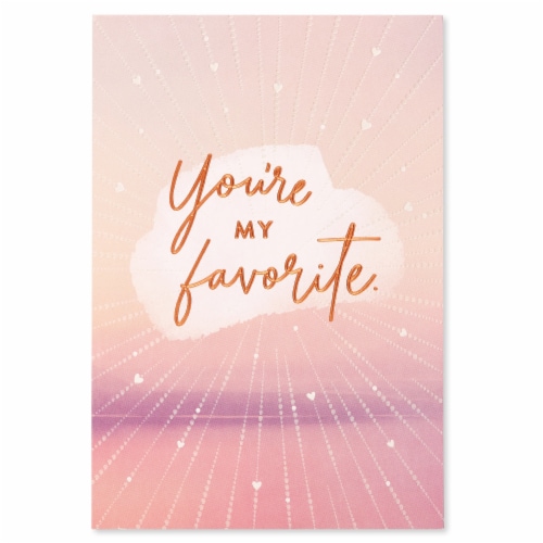 American Greetings Birthday Card - My Favorite (#34) Perspective: top