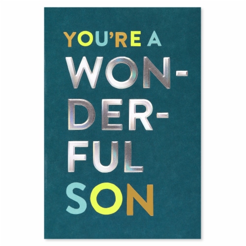 American Greetings Birthday Card for Son - Wonderful (#36) Perspective: top